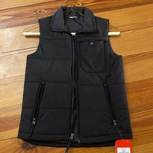 North Face boys black vest size medium